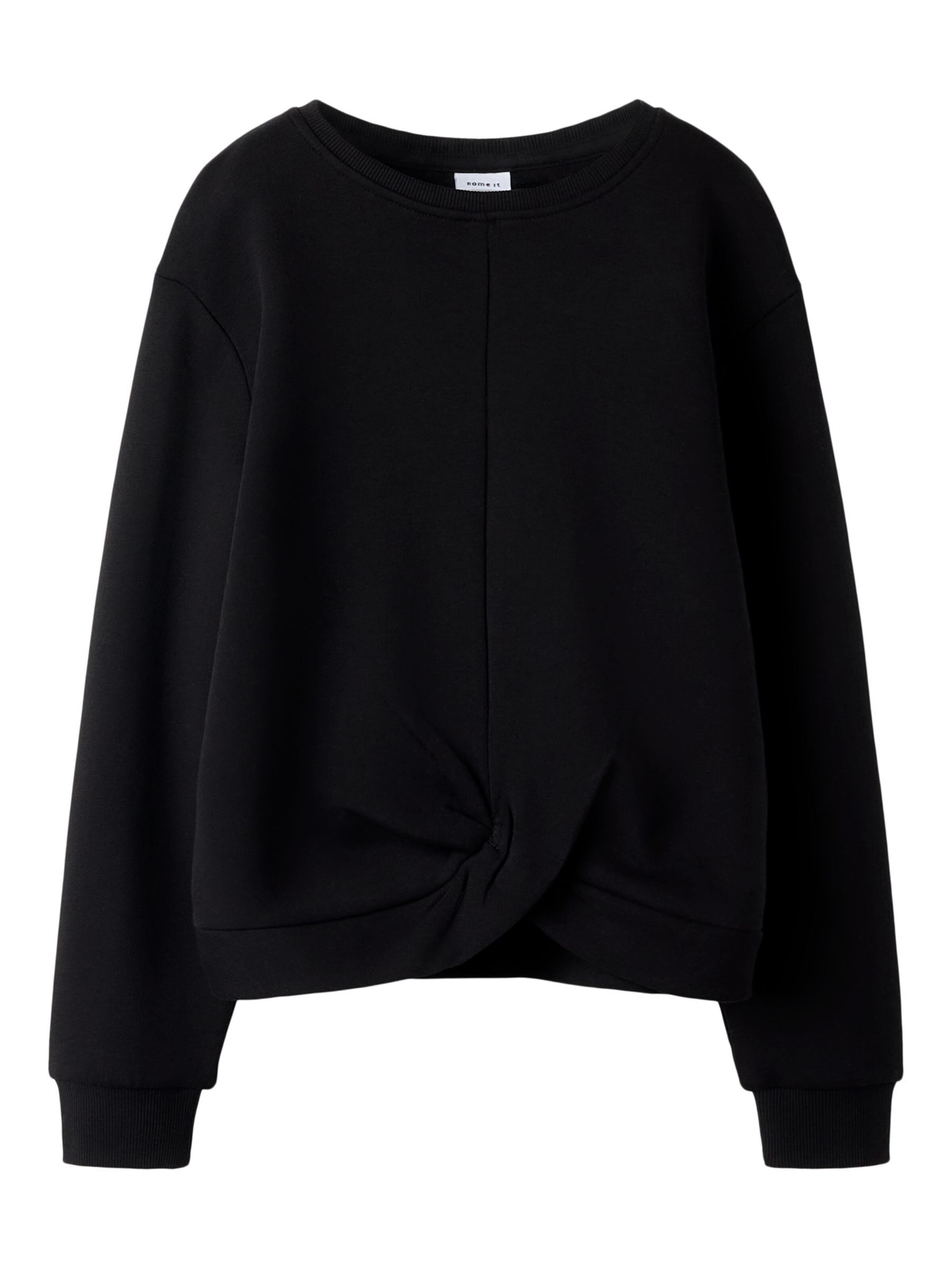 NAME IT - Sudadera en negro: frente