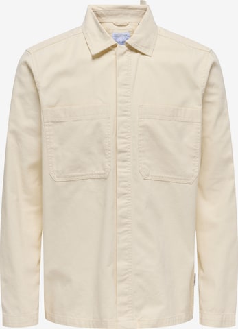 Giacca di mezza stagione 'ONSLEDGER' di Only & Sons in beige: frontale