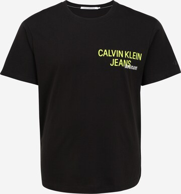 Calvin Klein Jeans Plus T-Shirt in Schwarz: predná strana