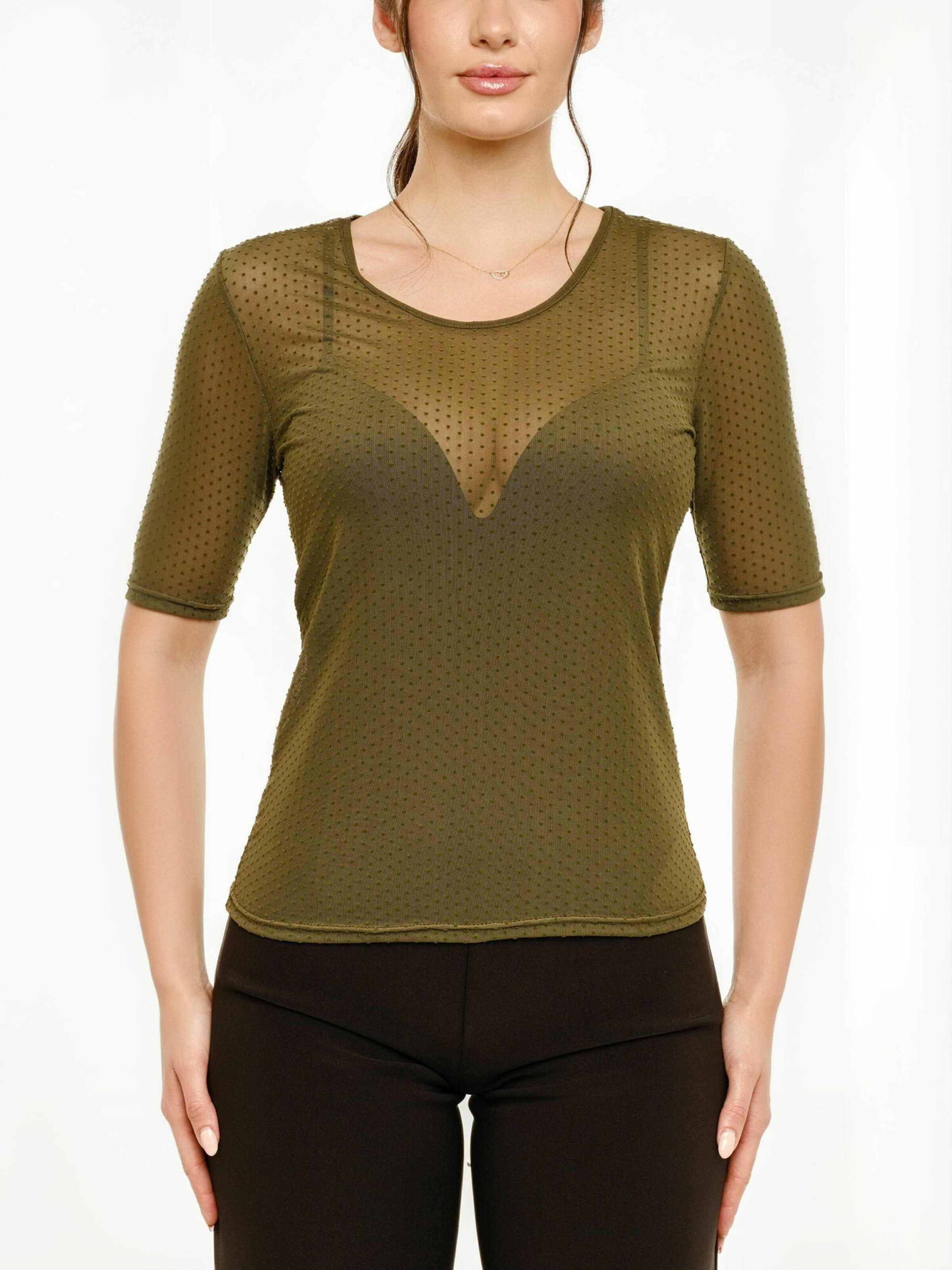 Liberte Essentiel Top ' MESH ' w kolorze zielony