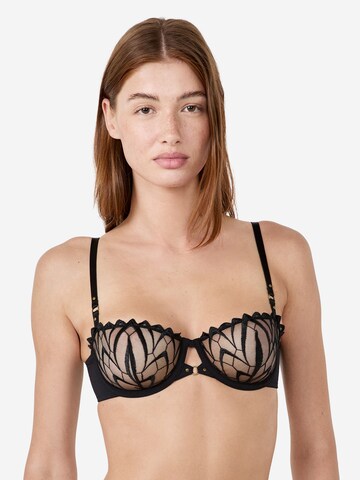 ETAM Balconette BH in Schwarz: Vorderseite