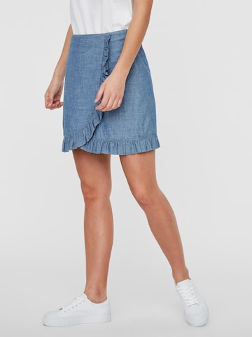 VERO MODA Rok 'AKELA' in Blauw: voorkant