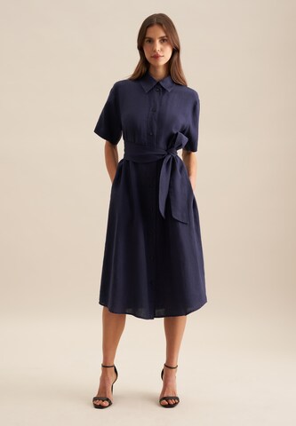 SEIDENSTICKER Jurk 'Schwarze Rose' in Blauw: voorkant