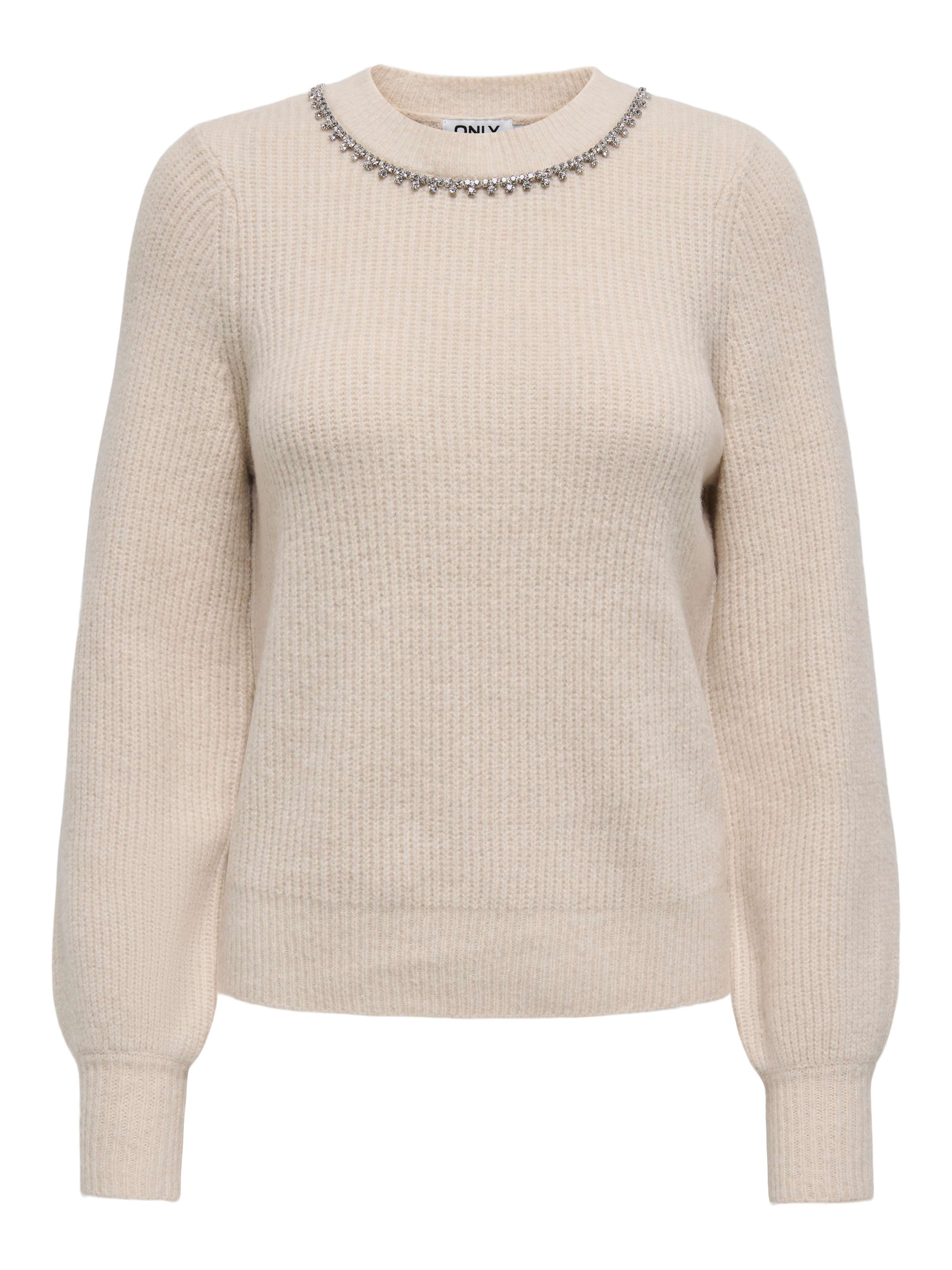 Pull-over 'ONLGaida' ONLY en beige : devant