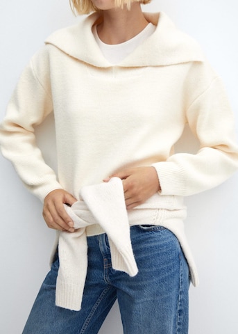 MANGO Sweater 'Vuelta' in Beige