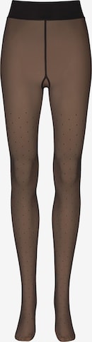 Nur Die Feinstrumpfhose ' Warm & Transparent haltbar 80 DEN Print ' in Schwarz: Vorderseite