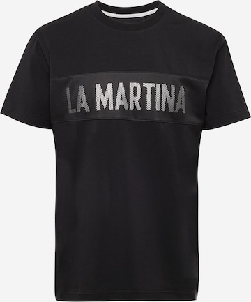 La Martina T-Shirt in Schwarz: predná strana