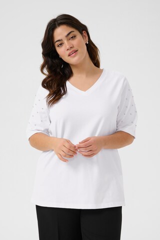 KAFFE CURVE Shirt 'KCanya' in White: front