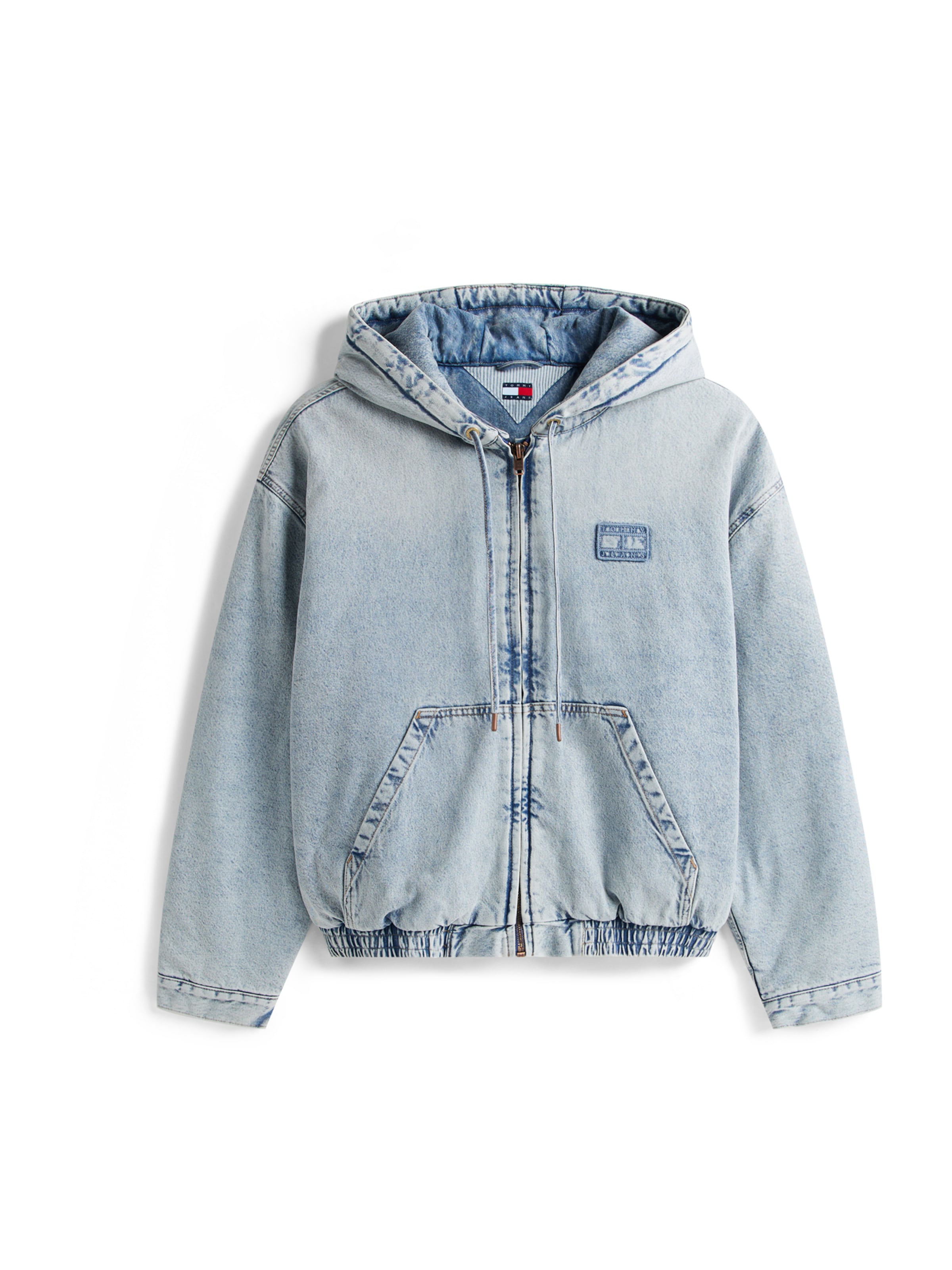 Tommy Jeans - Casaco meia-estação em azul: frente