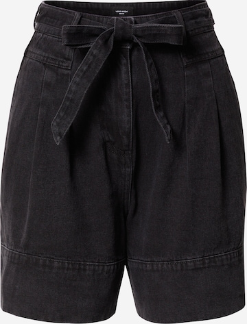 VERO MODA Regular Bandplooi jeans in Zwart: voorkant