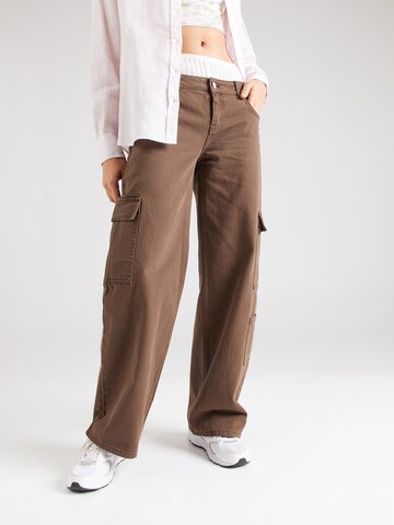 Regular Pantalon cargo Envii en marron : devant