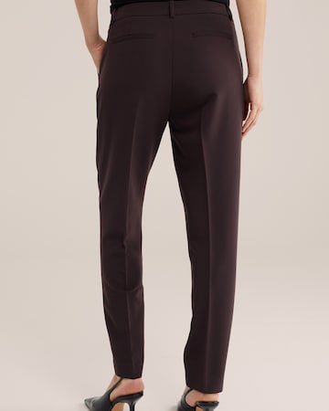 Slimfit Pantaloni con piega frontale di WE Fashion in marrone