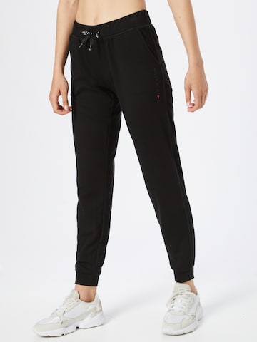 ONLY PLAY Tapered Workout Pants in Black: front