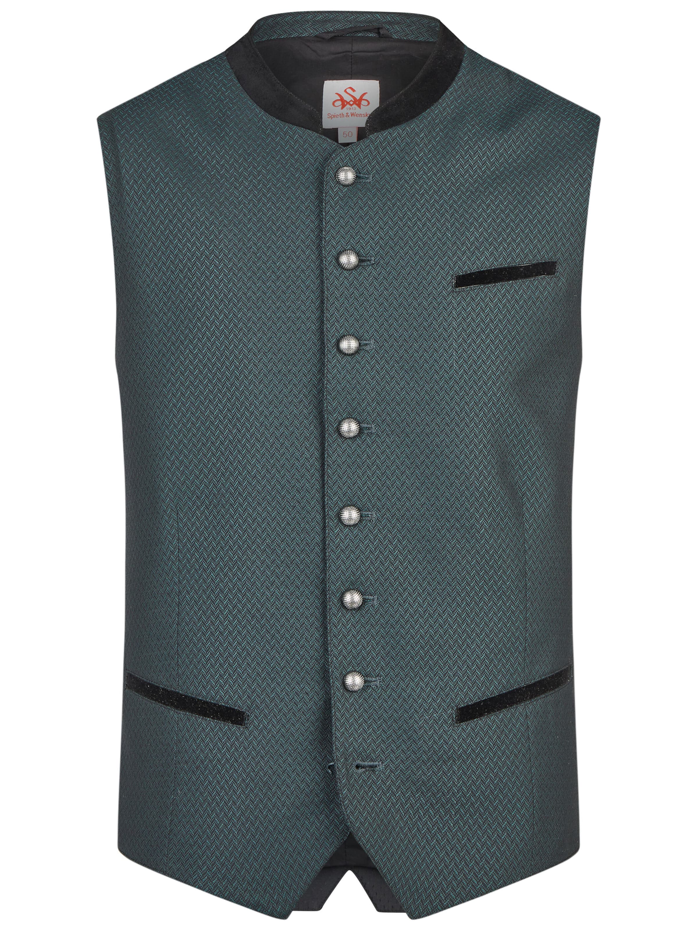 Gilet folklorique 'Kahn' SPIETH & WENSKY en vert : devant