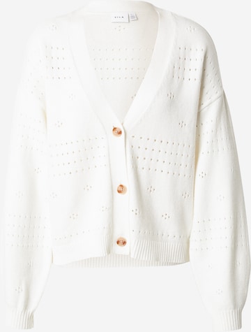 VILA Knit cardigan 'VIRIL' in White: front