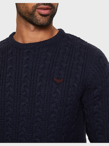 Threadbare Пуловер 'Ely' в синьо