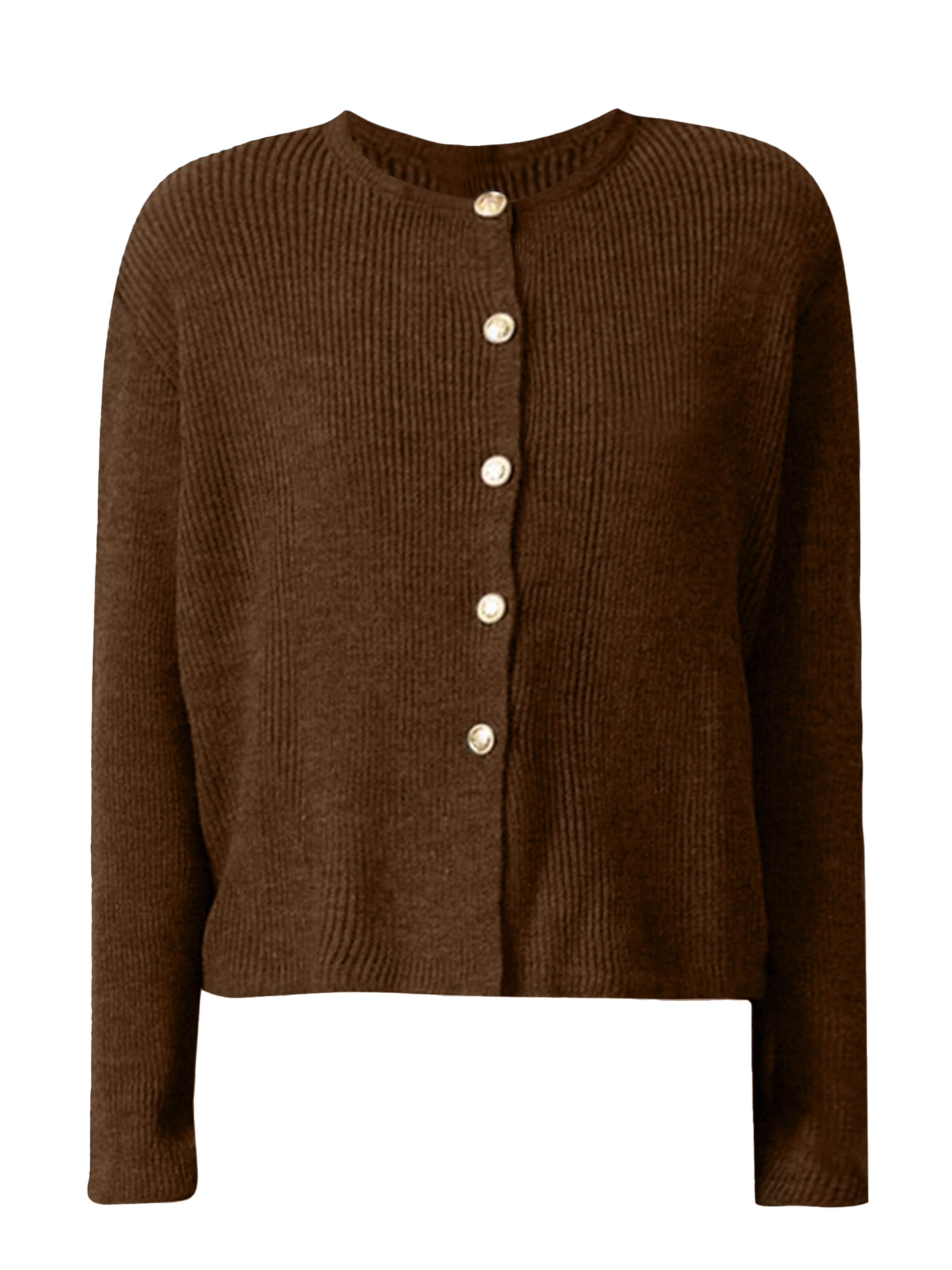 Touche Prive Strickjacke in braun, Produktansicht