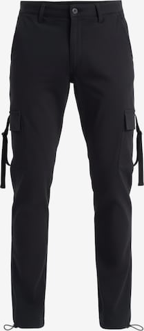 Ombre Cargo trousers in Black: front