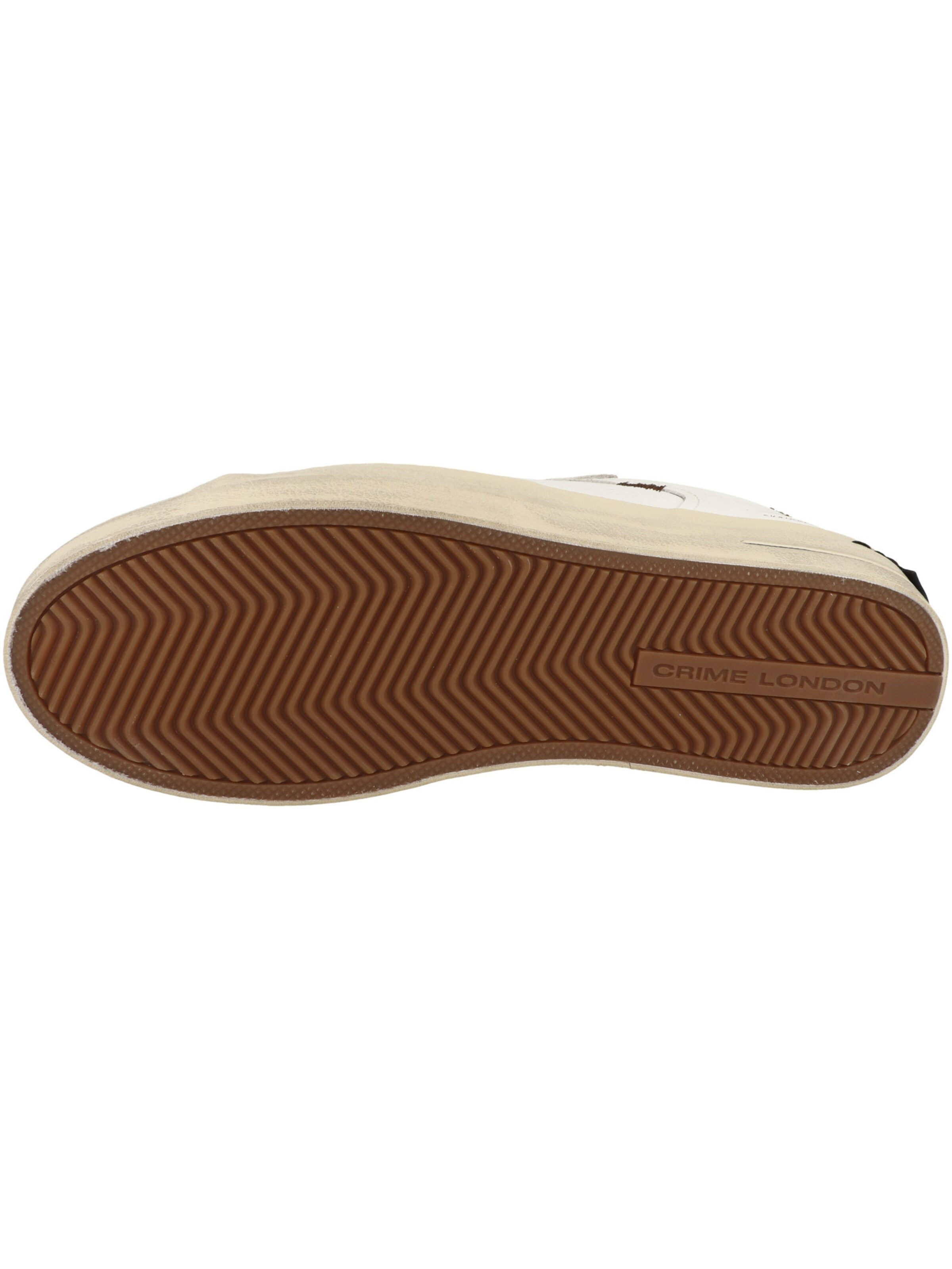 Baskets basses ' SK8 DELUXE ' Crime London en blanc