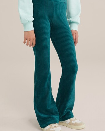 WE Fashion Flared Leggings in Grün