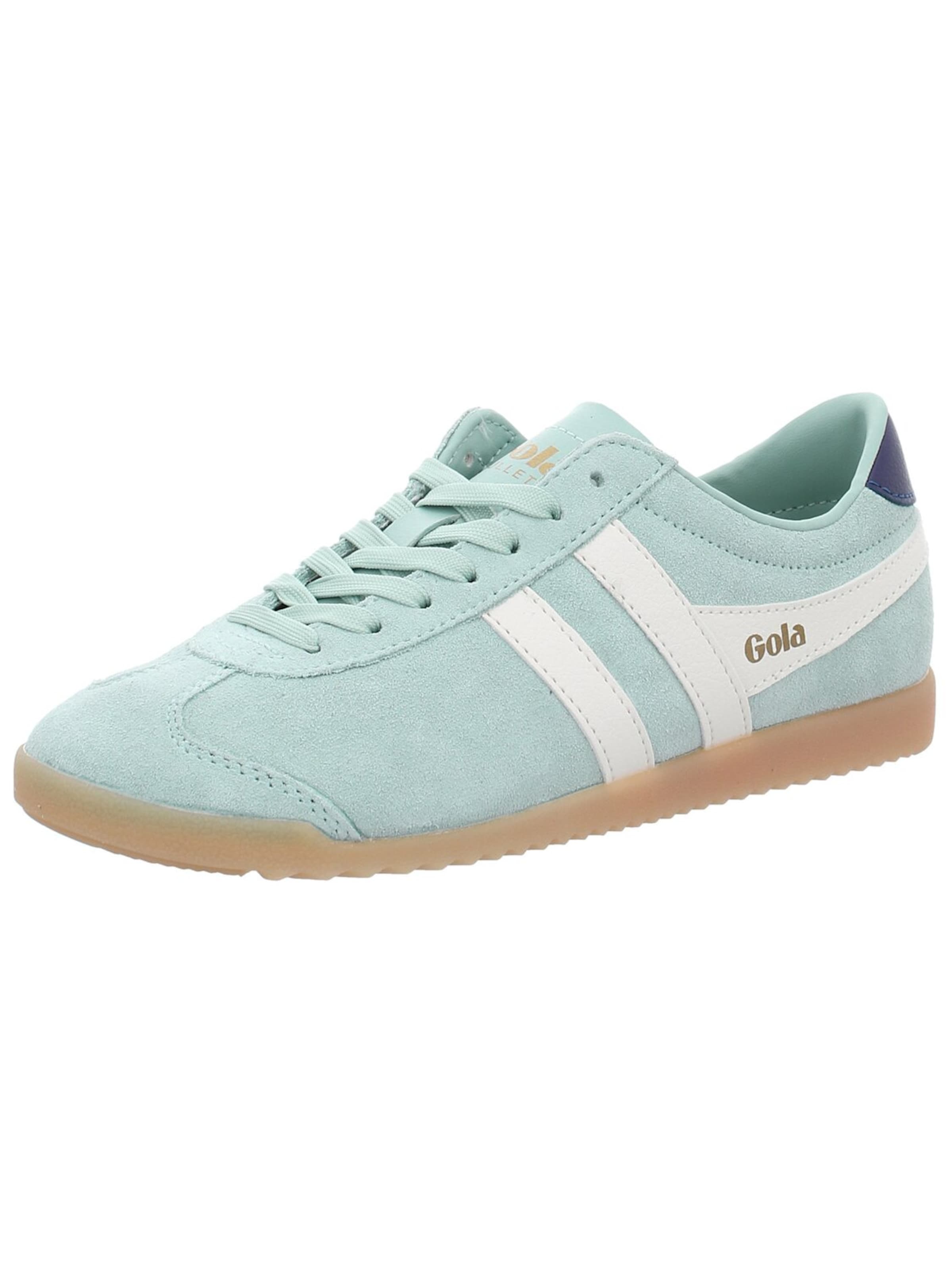 Gola Athletic Lace-Up Shoes 'Damen Sneaker CLA153-LE Echt Leder in grün' in Green: front