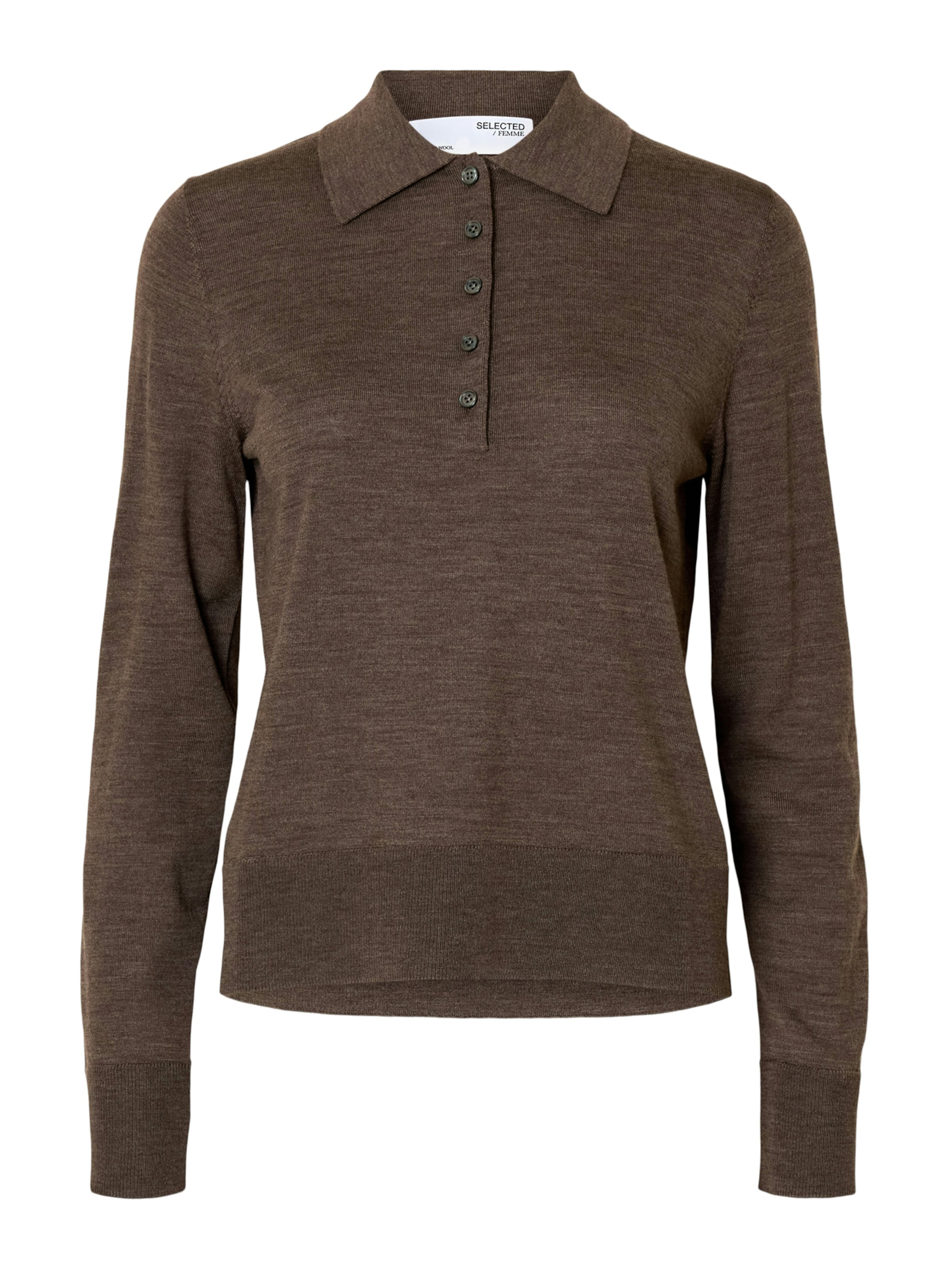 ruda SELECTED Megztinis 'SLFThea': priekis