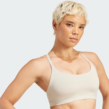 ADIDAS PERFORMANCE Bralette Sports bra 'All Me' in Beige: front