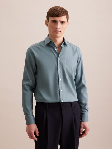 SEIDENSTICKER Regular fit Business shirt in Green