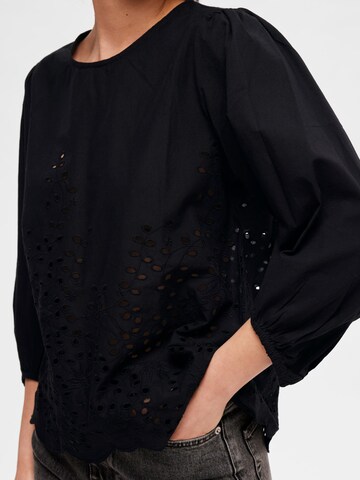 SELECTED FEMME - Blusa 'Ramone' em preto