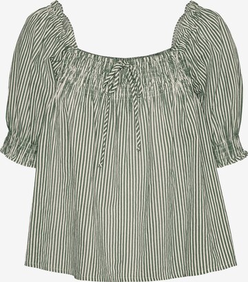 VERO MODA Blouse 'Annabelle' in Groen: voorkant