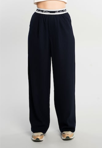 Loosefit Pantalon Another Cotton Lab en bleu