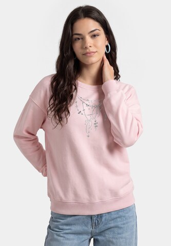 Sweat-shirt MYMO en rose : devant