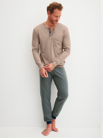 CALIDA Pyjama lang 'Relax Choice'‌‌‌‌‌‌‌ in Braun