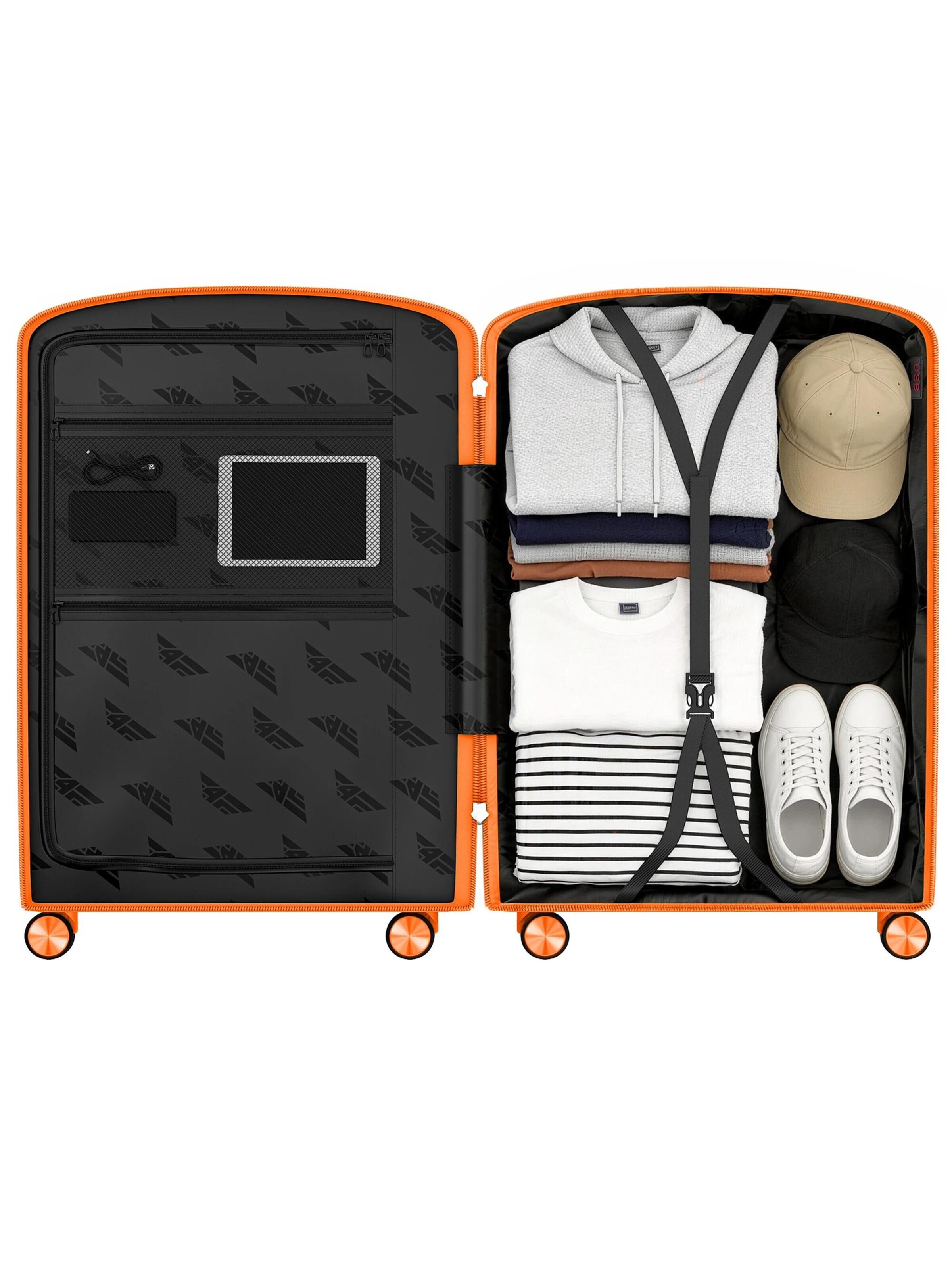 4FLY Suitcase Set 'Pixel' in Orange