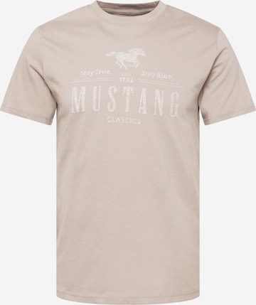 MUSTANG T-Shirt 'Alex' in Grau: predná strana