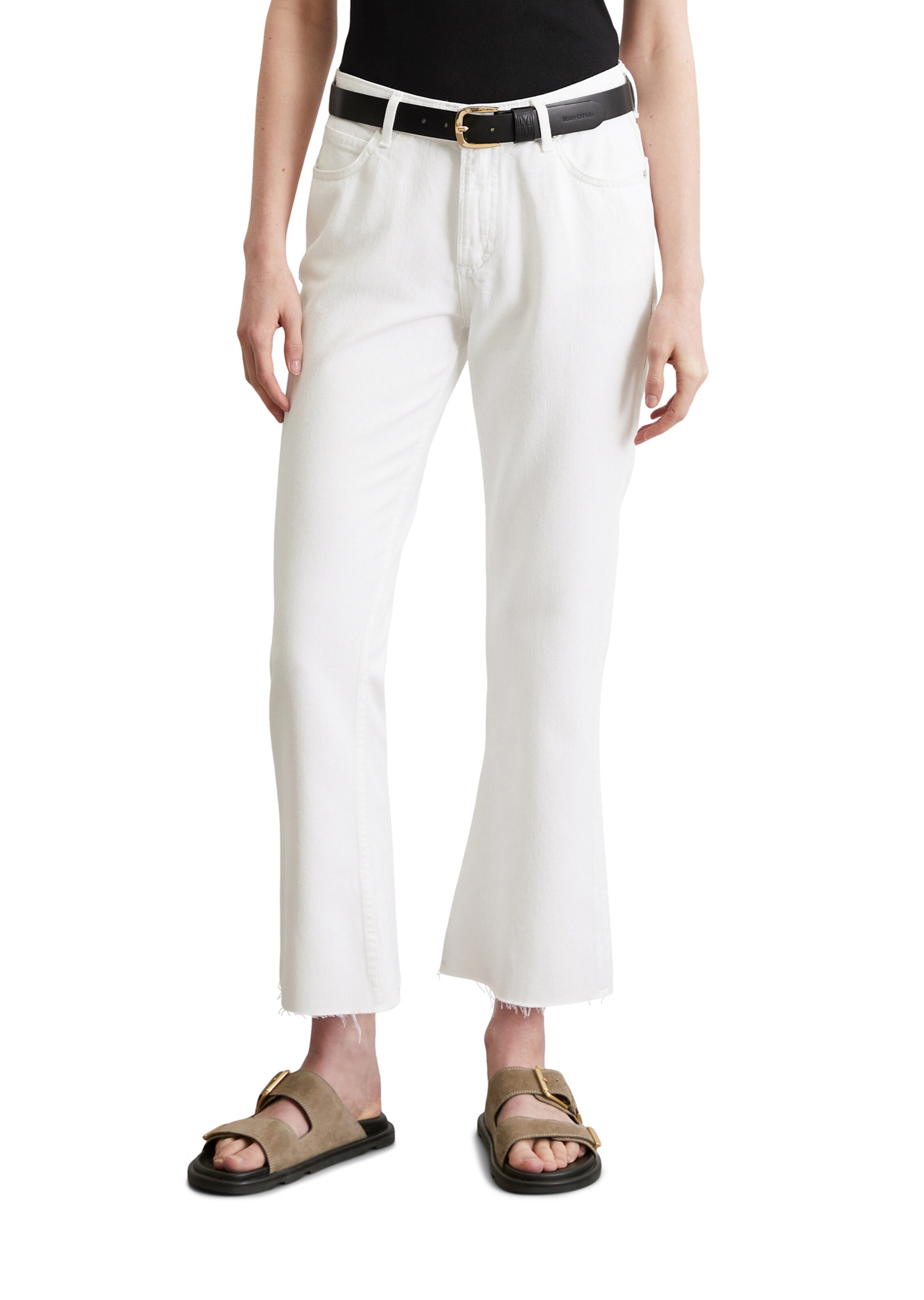 Marc O'Polo Loosefit Jeans in Weiß: Vorderseite