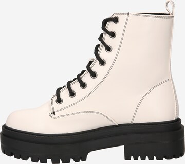 Bottines à lacets 'OBEY' Raid en blanc