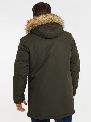 Threadbare Winter jacket 'Clarkston' in Green