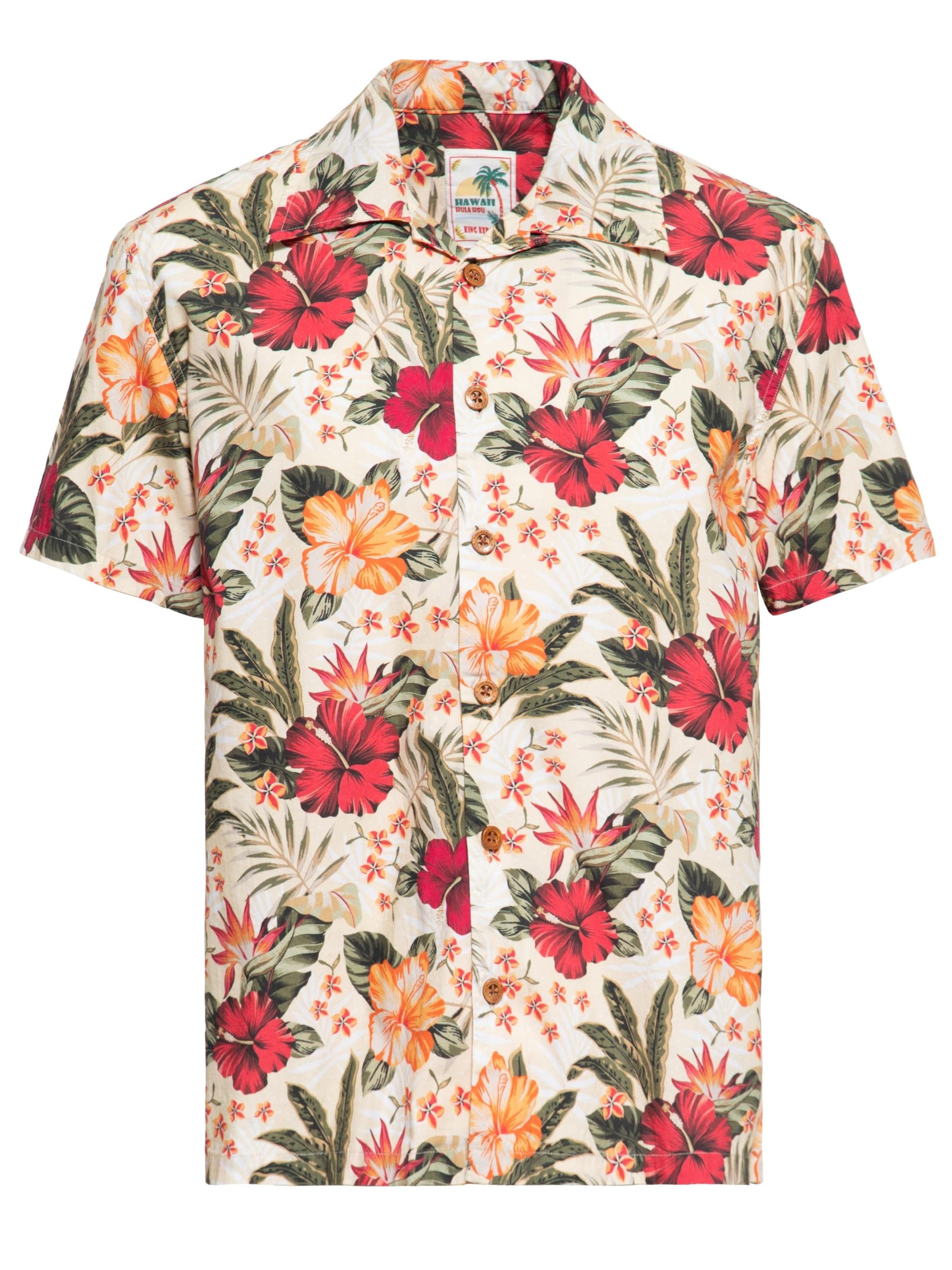 King Kerosin Regular Fit Hemd‌‌‌‌‌‌‌‌‌ in Weiß: Vorderseite