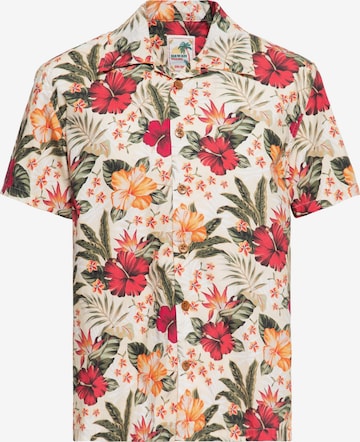 King Kerosin Regular Fit Hemd in Weiß: Vorderseite