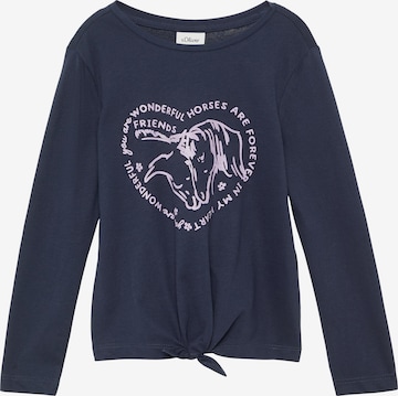 s.Oliver Shirt in Blue: front