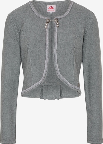 SPIETH & WENSKY Knit Cardigan 'Alice' in Grey: front