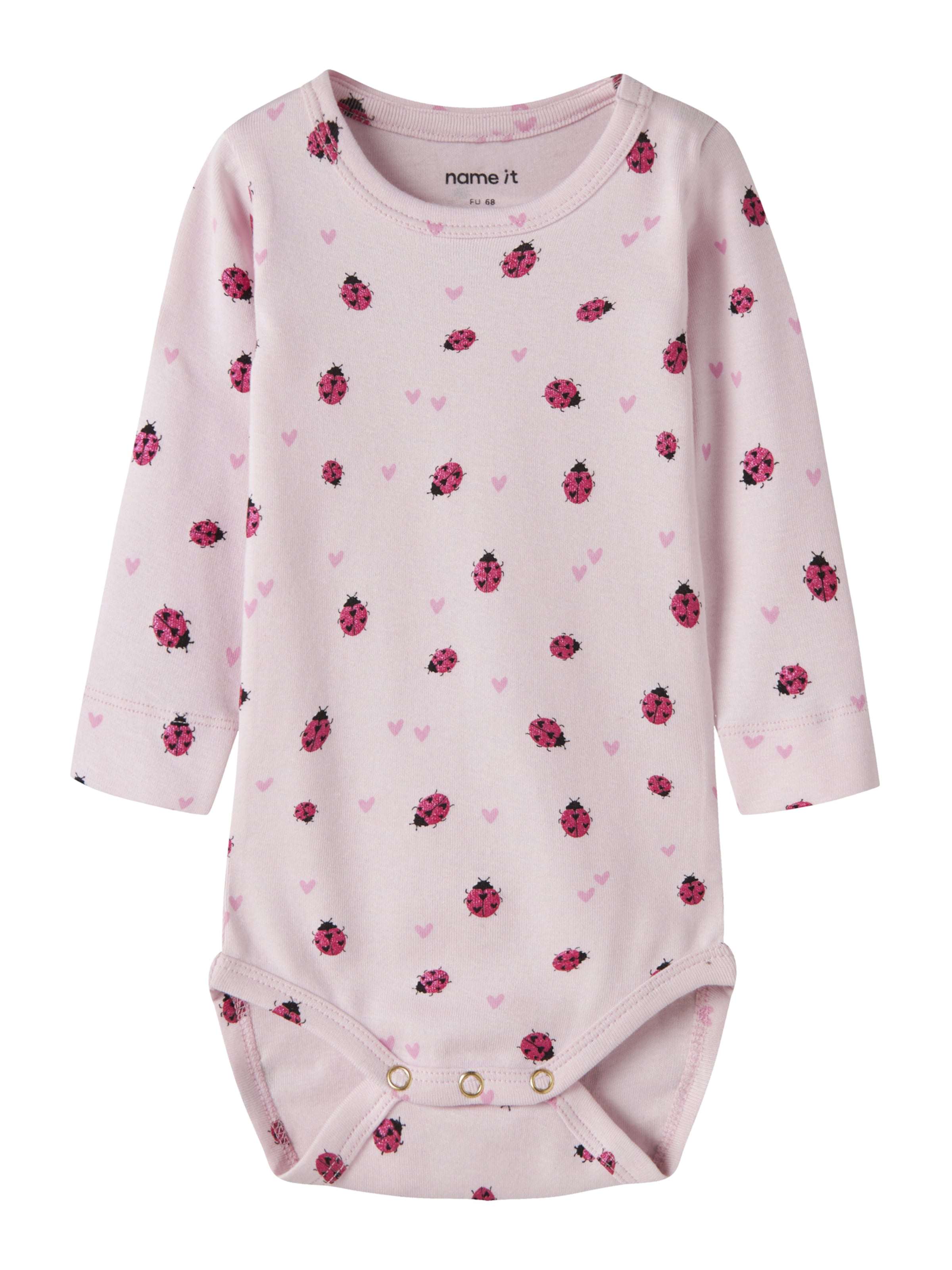 Barboteuse / body 'NBFHALINE' NAME IT en rose : devant