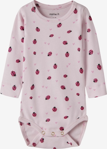 Barboteuse / body 'NBFHALINE' NAME IT en rose : devant