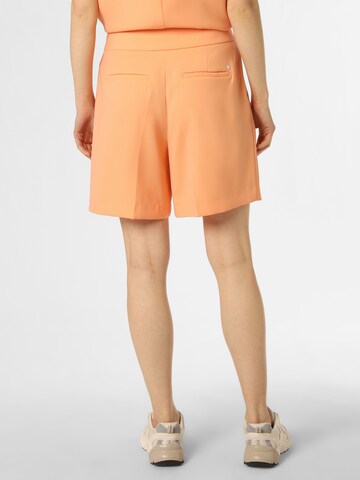 MOS MOSH Loose fit Pleat-Front Pants in Orange