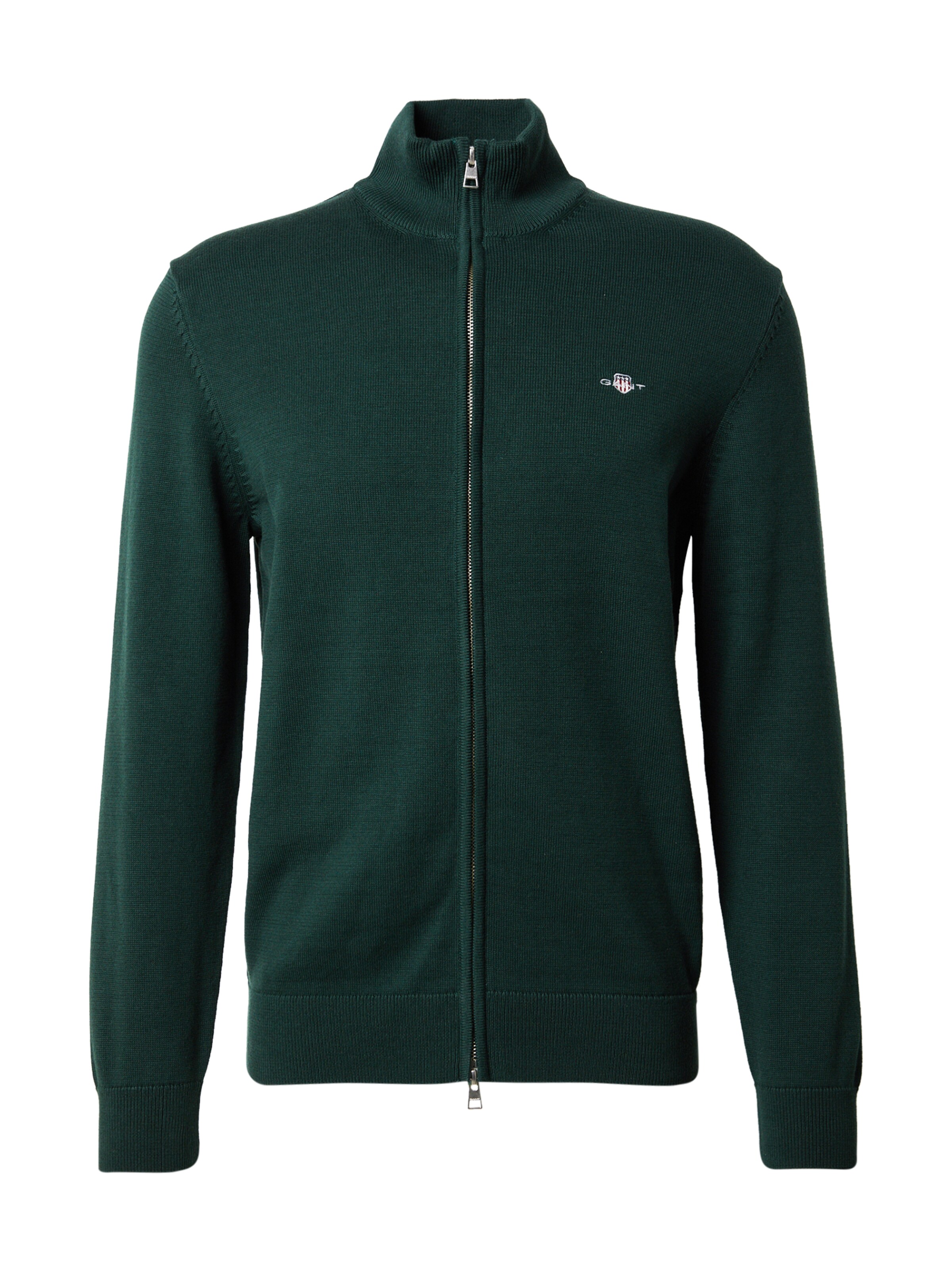 zaļš GANT Adīta jaka: no priekšpuses