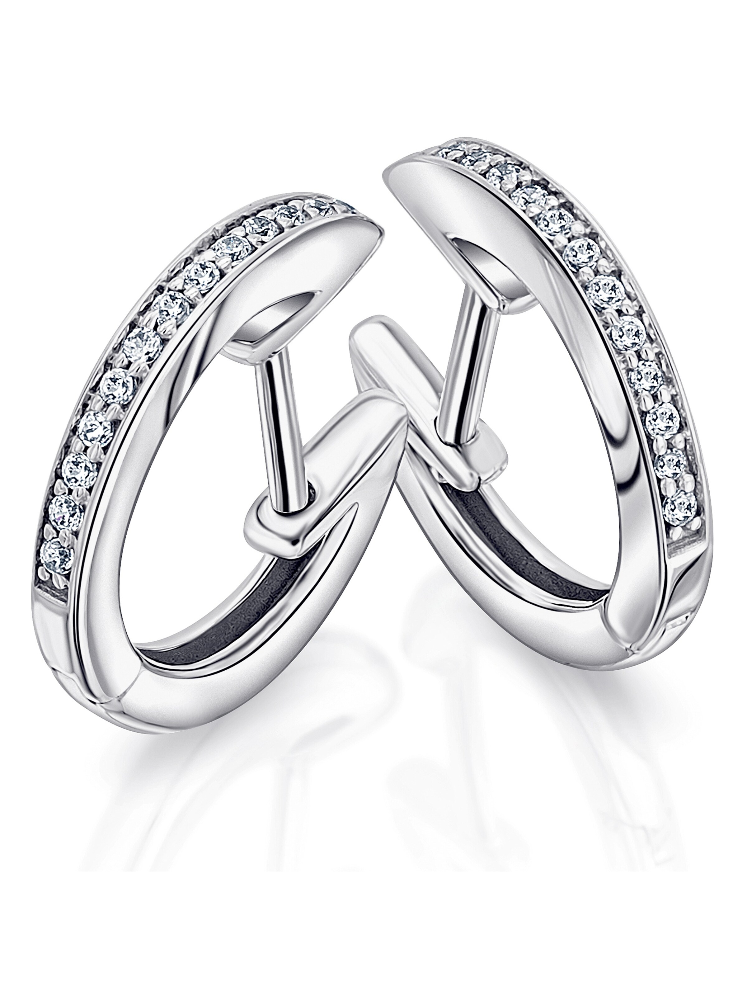 ONE ELEMENT Ohrringe in Silber: Vorderseite