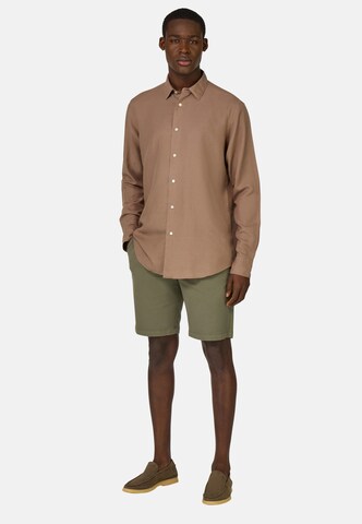 Boggi Milano Regular fit Button Up Shirt in Brown