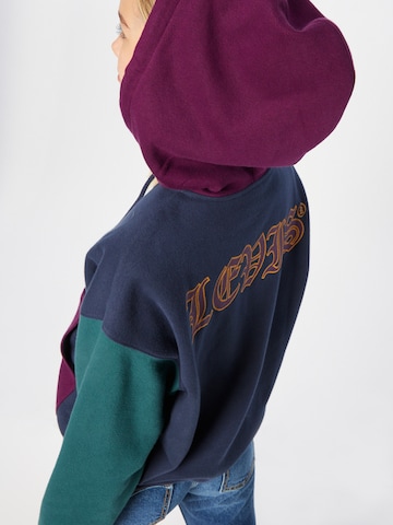 LEVI'S ® Collegetakki 'Graphic Liam Hoodie' värissä sininen