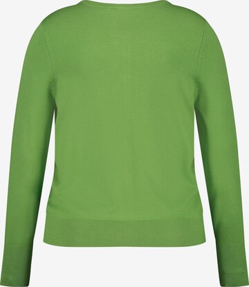 SAMOON Knit Cardigan in Green
